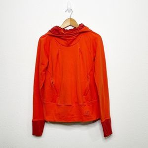 Arcteryx Women’s Orange Funnel Neck Hoodie Jacket Size M